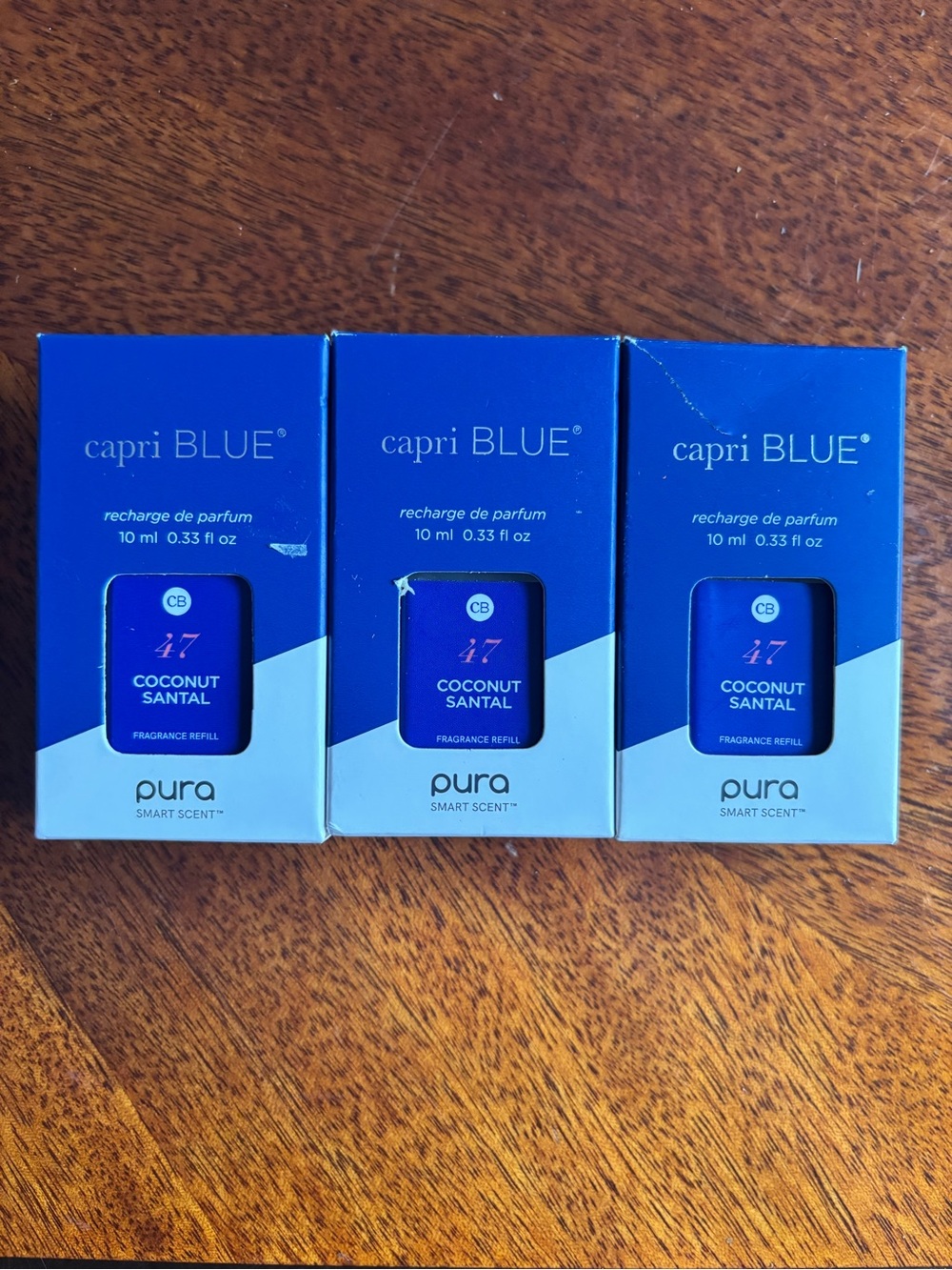 capri BLUE Pura Coconut Santal Fragrance Refills — Blue